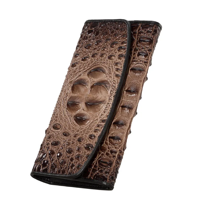 

Women Leather Long Clutch Wallet Crocodile Alligator Pattern Fashion Credit Card Holder Large Capacity Wallets