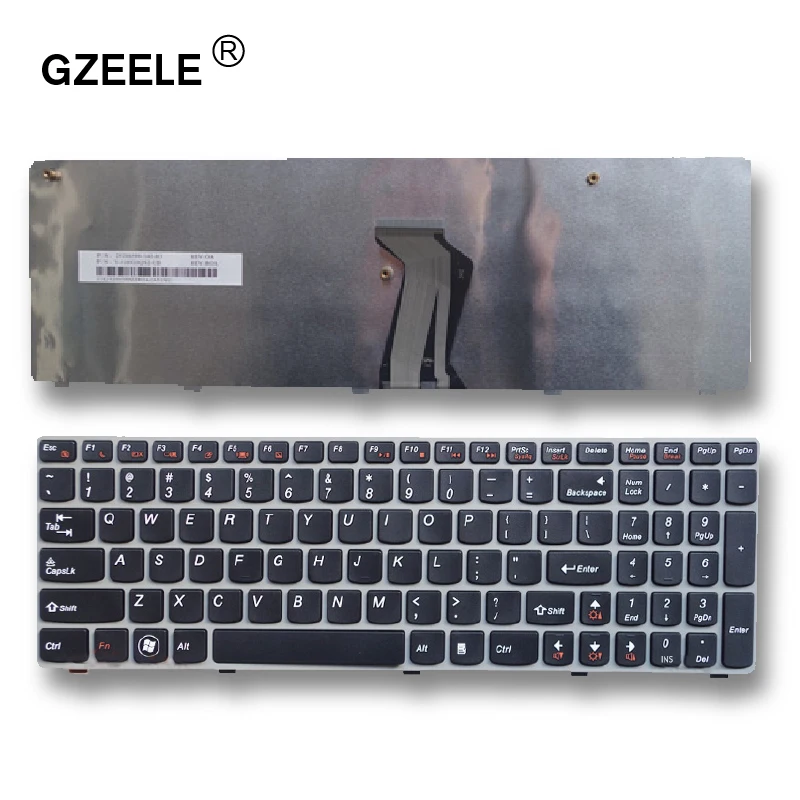 

GZEELE NEW Laptop keyboard FOR Lenovo G570 Z560 Z560A Z560G Z565 G575 G770 G575GX G560 G560A G565 G560L US Replace Keyboard grey