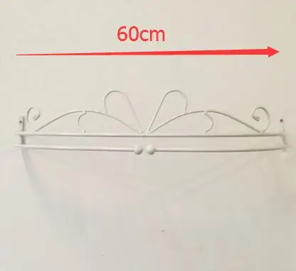 

Japan free shipping,Diamter-60cm,single,wrought iron bed frame mantle mosquito net,curtain holder,fashion princess iron rack