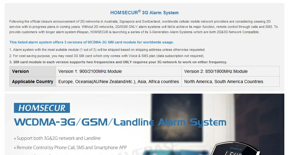 HOMSECUR lcd Беспроводная gsm-система с автонабором домашняя офисная охранная сигнализация + Приложение