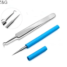 2 шт./компл. удаление акне набор инструментов для удаления черных точек прыщ, шрам, акне очиститель пор инструменты для удаления прыщей