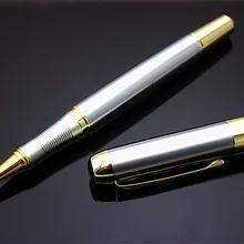 JINHAO 250 лучший дизайн из нержавеющей стали, Металлическая Ручка-роллер из серебра и золота