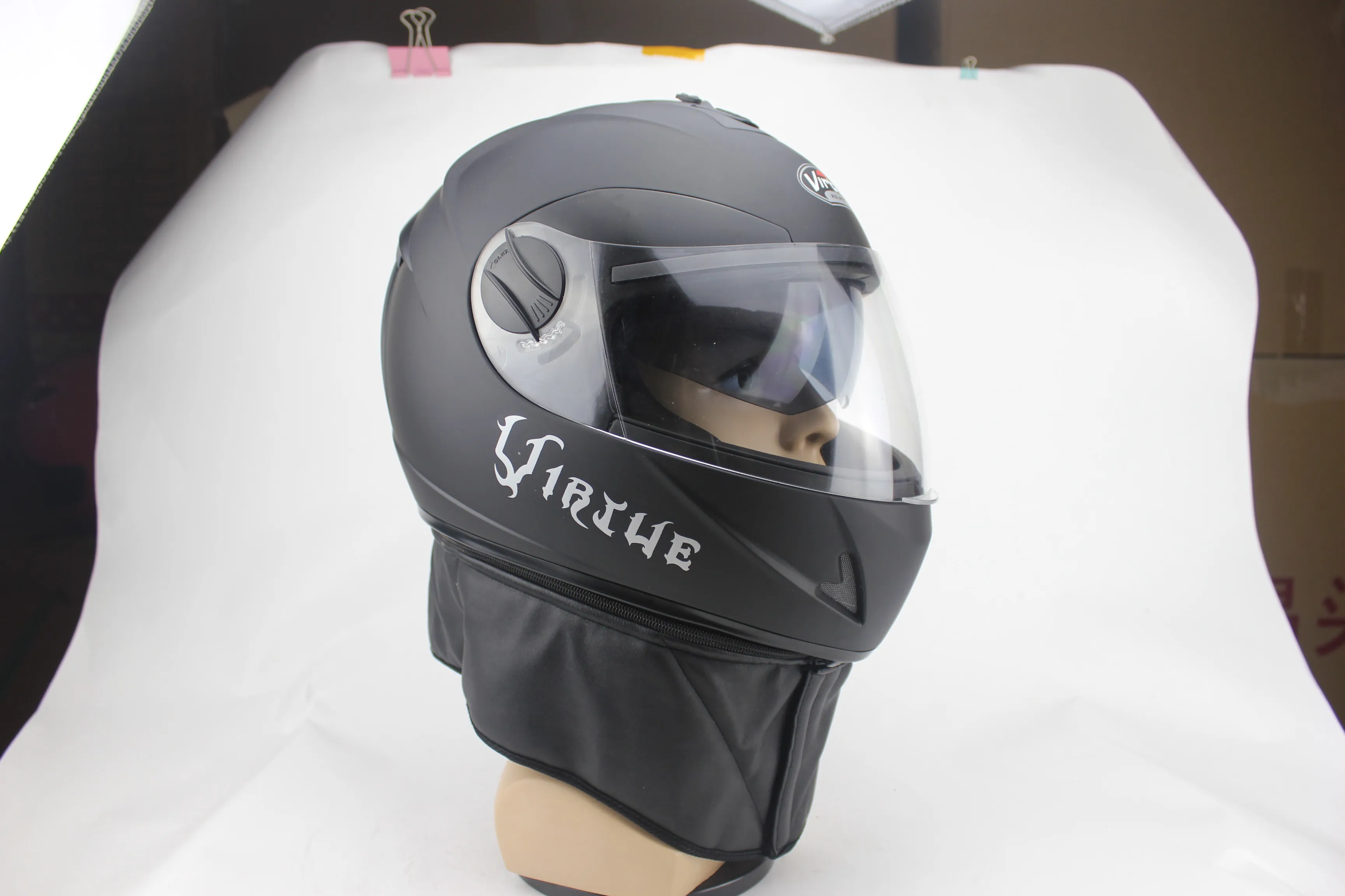 VIRTUE motorcycle helmet electric car helmet imitation carbon fiber
