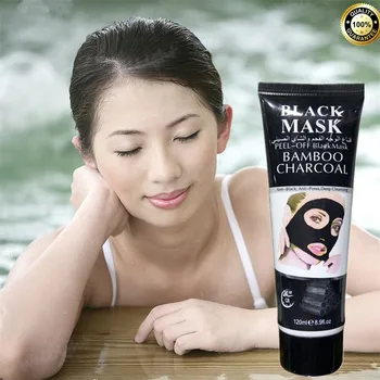 

Deep clean Oil control Shrink pores Black Mask for Face Nose Blackheads Remover Acne Treatments Skin Whitening Mask 120ml/Tube