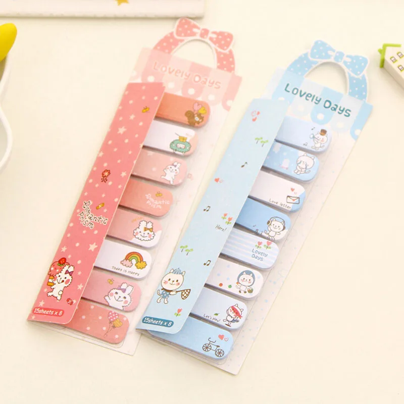 A55 120 страниц/упаковка милые блокноты для записей с кроликом|planner stickers|sticky notesmemo pad |