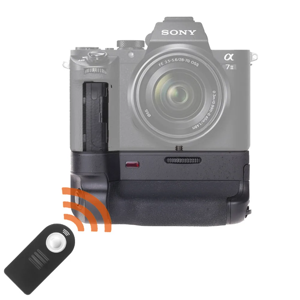 JINTU Power Battery Grip Pack Holder +IR Remote for SONY A7II A7RII A7SII DSLR Mirrorless Camera