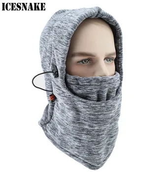 

ICESNAKE Motorcycle Face Mask Thermal Fleece Balaclava Motorcycle Ski Snowmobile Cycling Full Face Mask Under Helmet Hood Hat