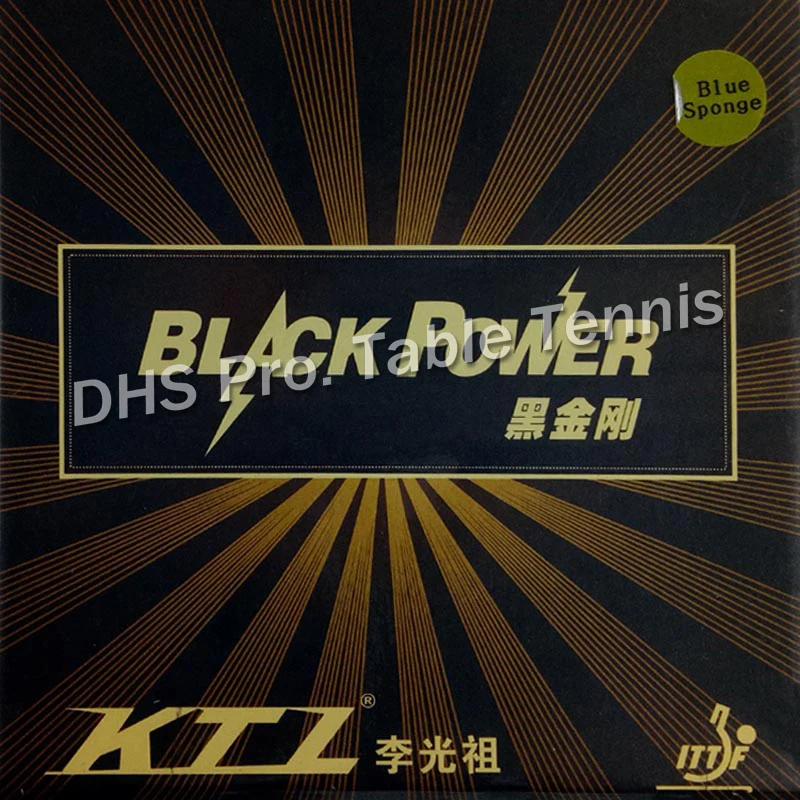 

KTL BLACKPOWER Blue Sponge version Professional Black Pips-In Table Tennis Rubber with Sponge