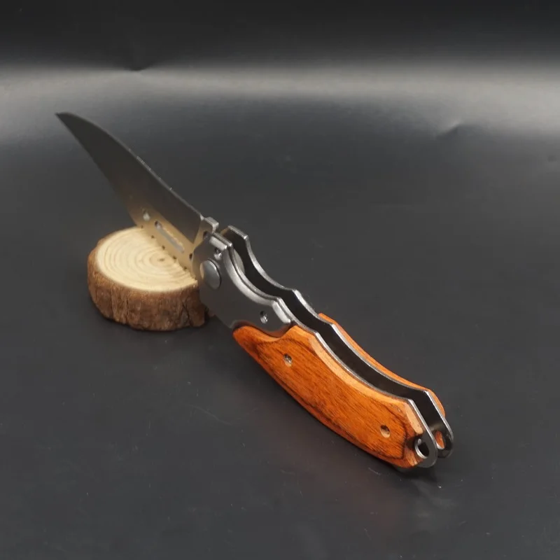 Складной карманный нож для выживания складной походный нож охотничий походный боевой Открытый нож с светодиодный подсветкой EDC защита мульти инструмент