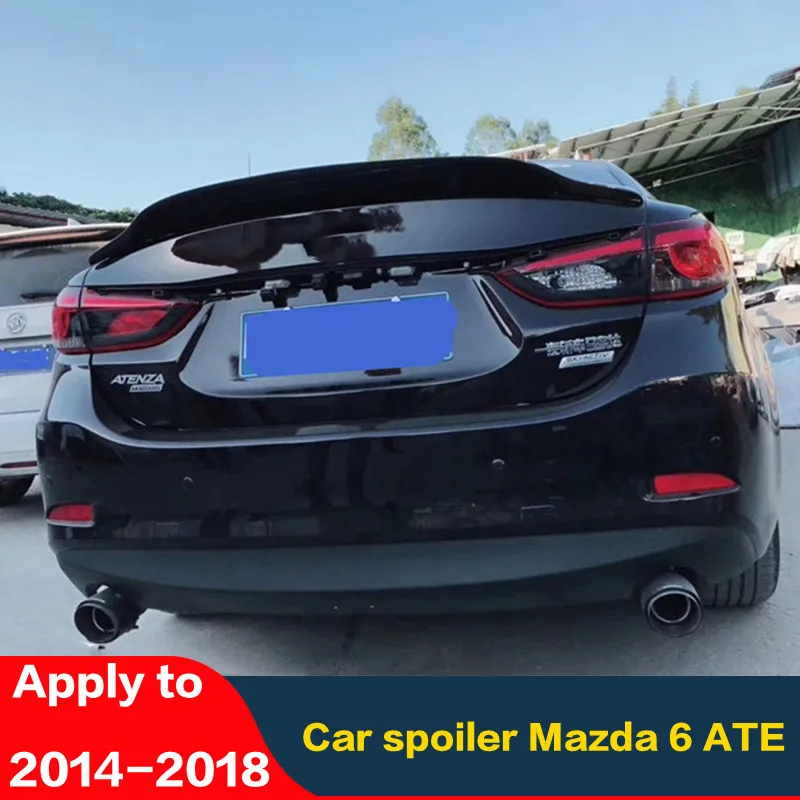 Спойлер из углеволокна для Mazda 6 ATENZA 14 15 16 17 18 задний спойлер Mazda 6 высококачественный задний крыло хвост автозапчасти