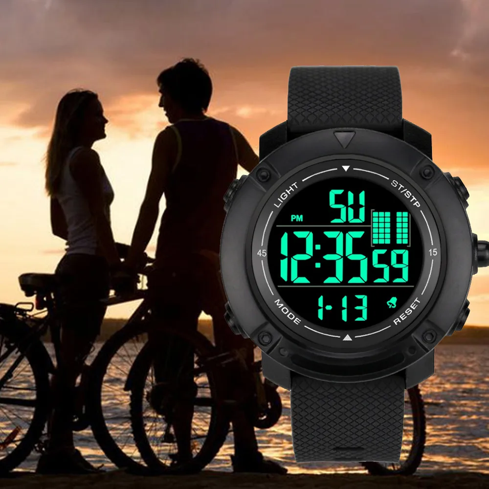 

Luxury Men Analog Digital Military Army Sport LED Waterproof Wrist Watch Electronic clock relogio digital feminino esportivo A30