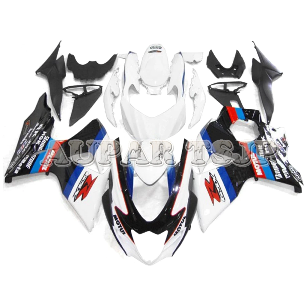 Гоночные белые, черные детали корпуса для Suzuki GSXR1000 2005 2006 Cowlings мотоцикл панели GSXR1000 05 06 тело работы ABS пластик