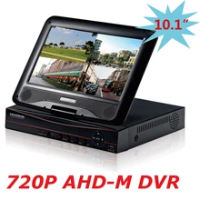 Бесплатная Доставка Оптовые 4 Канала 720 P AHD 10.1 »ЖК-Гибридный HVR NVR DVR 4ch Домашнего Видеонаблюдения