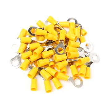 

30PCS RV5.5-10 Yellow Ring insulated terminal suit 4-6mm2 Cable Wire Connector cable Crimp Terminal