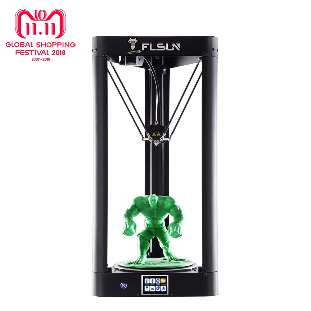 2018 3D Printer Flsun QQ Auto-Level Large Size Pre-assembly Delta 3D Printer HeatBed Touch Screen Wifi Power Resume 2018 3D Printer Flsun QQ Auto-Level Large Size Pre-assembly Delta 3D Printer HeatBed Touch Screen Wifi Power Resume