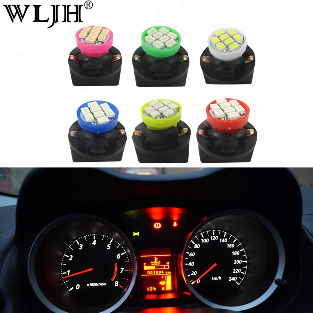 

10x T10 Led W5W 12V Auto Bulb With Twsit Lock Led Dashboard Instrument Panel Light For Volvo S60 S70 S80 S90 V70 V90 C70