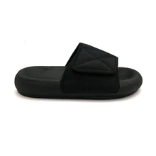 Kanye west/мужские тапочки на застежке-липучке; Мягкие толстые мужские тапочки на нескользящей подошве; Новинка года; летние мужские Тапочки