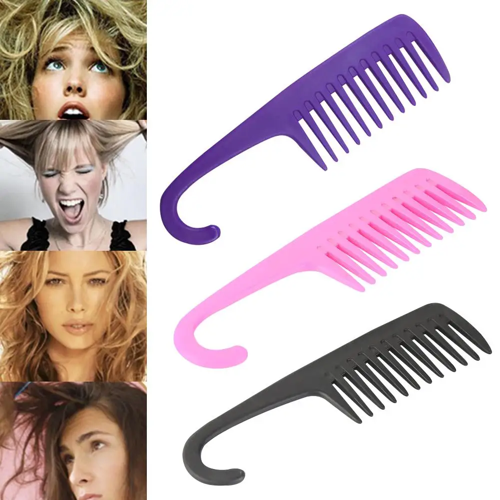 Detangler Расческа для душа тип крючка Парикмахерская пластиковая расческа