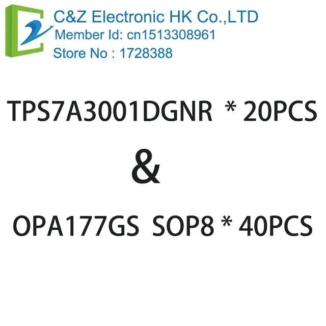 2PARTS   (TPS7A3001DGNR  * 20PCS) and (OPA177GS  SOP8  * 40PCS)     NEW&ORIGINAL  FREE SHIPPING