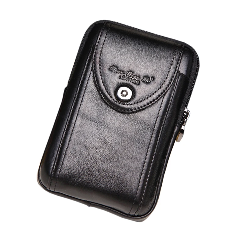 Новый для мужчин из воловьей кожи Винтаж поясная сумка кошелек Fanny поясная сумка для мобильного телефона/чехол для телефона кожного покрова