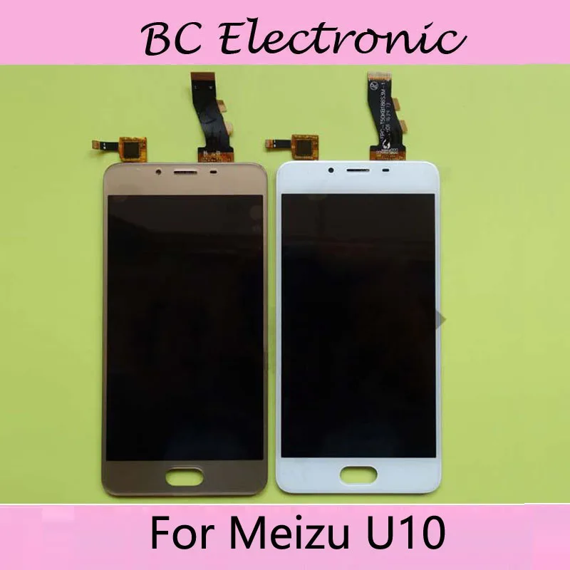 

White Black Gold colour For Mei zu Meilan U10 Touch Screen Digitizer + LCD Display ForMeizu U10 U 10 5.0 inch Cellphon