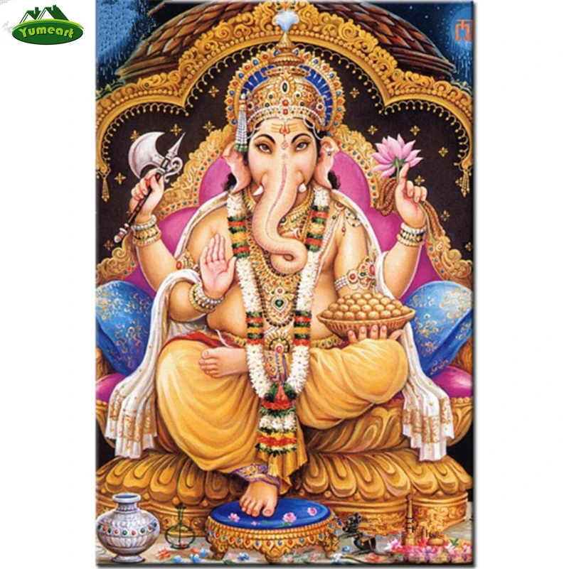 

YUMEART Diamond Painting Cross Stitch Indian Religions Diy Diamond Embroidery Kits Diamond Mosaic Hindu Radha Krishna Shiva