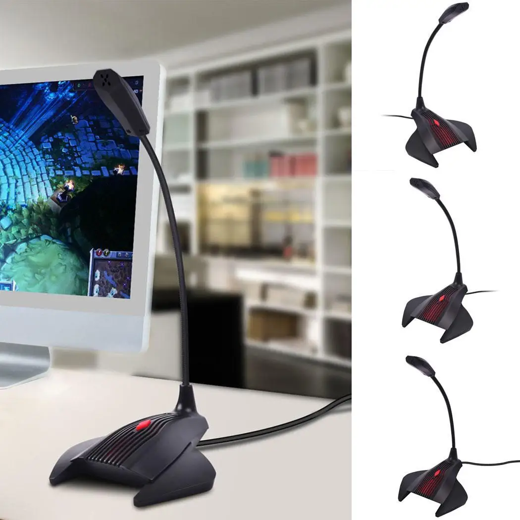 

Professional Flexible Studio Computer Microphone Games Casual Multi-angle rotation -58 + -3db 2.2K Meetings