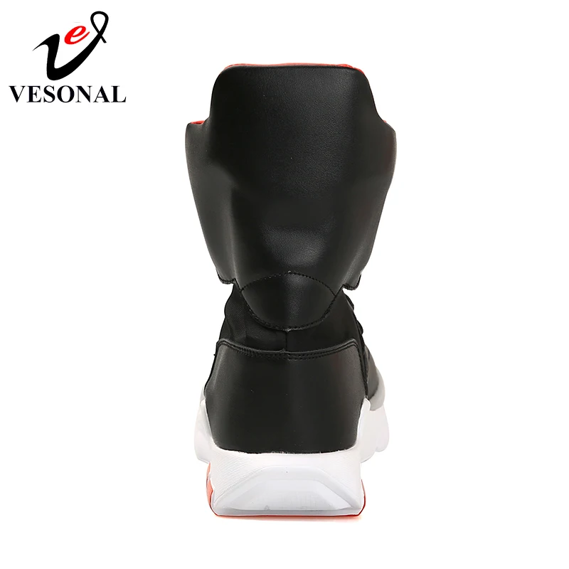Sapatos Couro Black Calçados Moda Mid Para White Pu Walking black Adultos 2018 Boots Boots calf Inverno Masculinos Botas red Sneakers Homens Vesonal Boots De Patchwork Y69 FPn8WFH