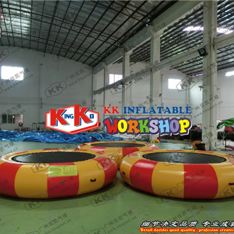 0.9mmPVC Inflatable Water Trampoline Water jumper bed Jumping Trampoline
