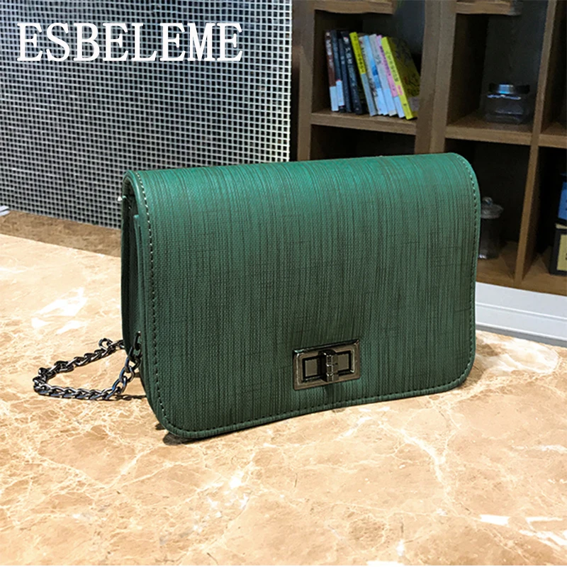 

2019 hot sale women soft PU leather mini flap bags female green black young ladies small shoulder chains crossbody bags YG359