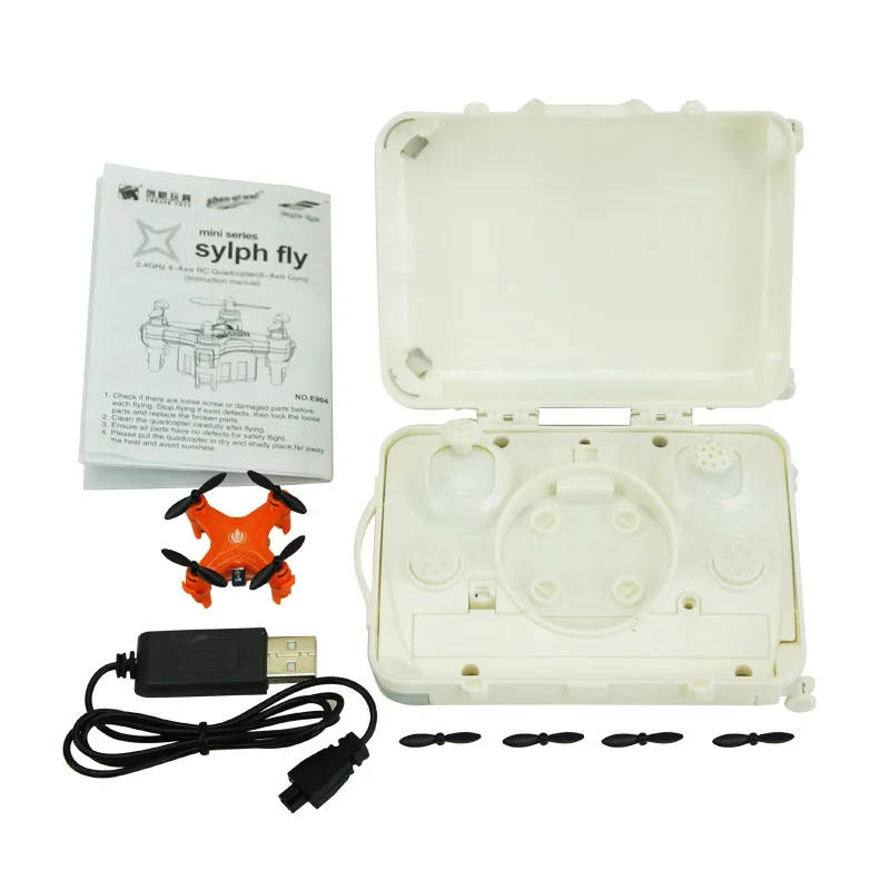  Top Quality Micro  Drone Professional Drone 2.4G 3.7V 4 Channel 3D Roll Mini Toy RC Quadcopter with LED E904 