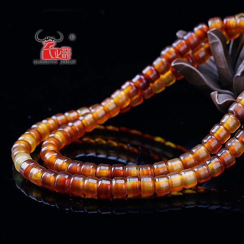 5x Natural Tibet Yak Horn Cut Section DIY Beads Charms Raw Materials 