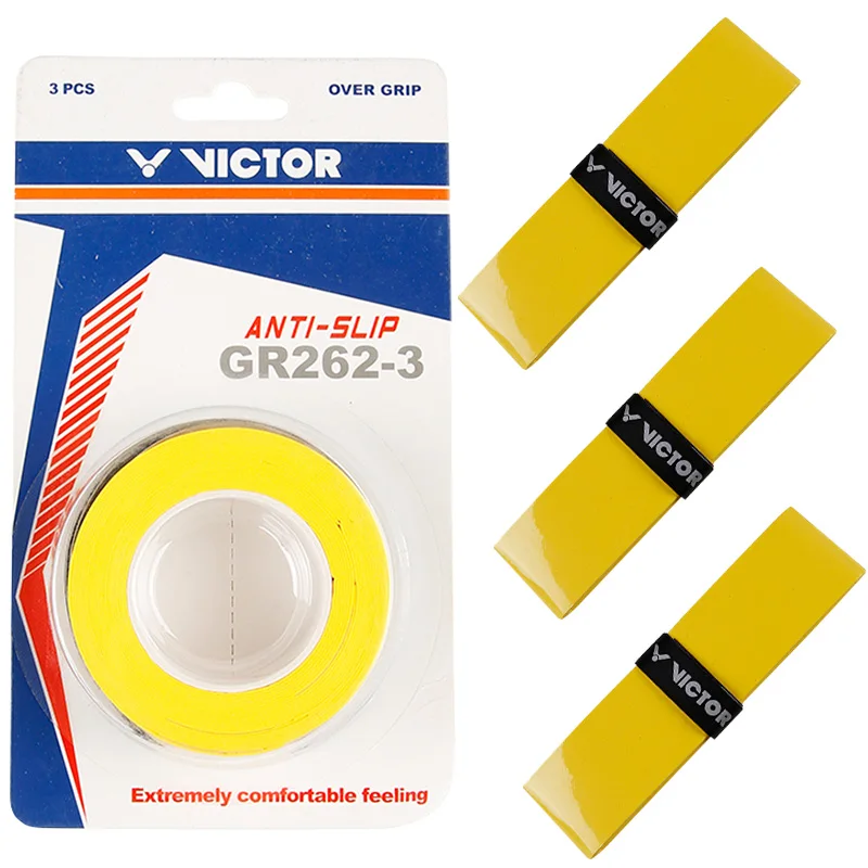 V badminton tennis Racket Overgrip Anti skid Sweat Absorbed Soft Wrap Taps Racquet Viscosity grips GR262-3 1 set 3 pcs