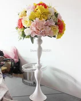 

SPR New wedding road lead flowers arrangement Rose flowers candlestick shelf table centerpiece flower decorations flower stand