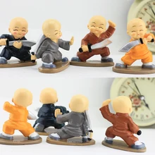 4 шт./компл. автомобиля украшения персонализированные украшения творческие подарки ручной работы Кунг Фу танцевальная Ножи маленький монах автомобиль украшения