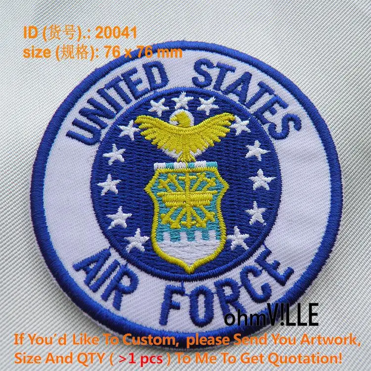

2016 Fallout Parches Ropa Parches Bordados 20041 Of Air Force Iron On Patches - Guaranteed 100% Quality Appliques Custom Iron-on