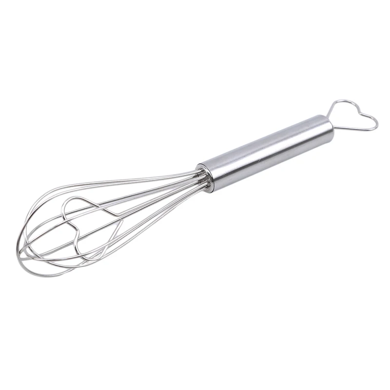 Practical Handle Stainless Steel Egg Beater Hand Whisk Mixer Kitchen Gadgets Stirring Rotary Accessories | Дом и сад