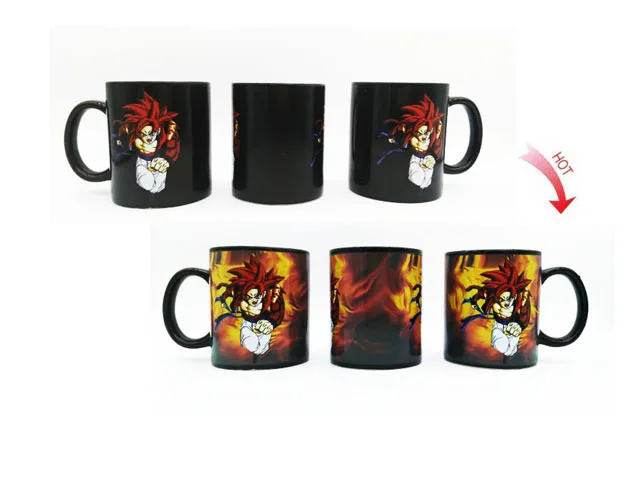 Dragon Ball Z cup Taza SON Goku кружка сенсорная Волшебная меняющая цвет чашка Супер Saiyan Caneca Хэллоуин и Рождественский подарок - Цвет: 1pcs