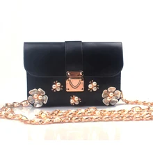 Neue 2016 Telefon Bags Perle paket Partei paket handtaschen Frau tasche Mode Eine schulter schräg paket Blumen weiblichen beutel