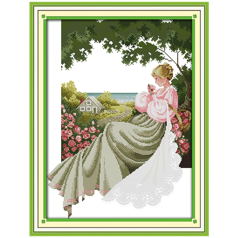 Aliexpress.com : Buy A Rose Garden Counted Cross Stitch ...