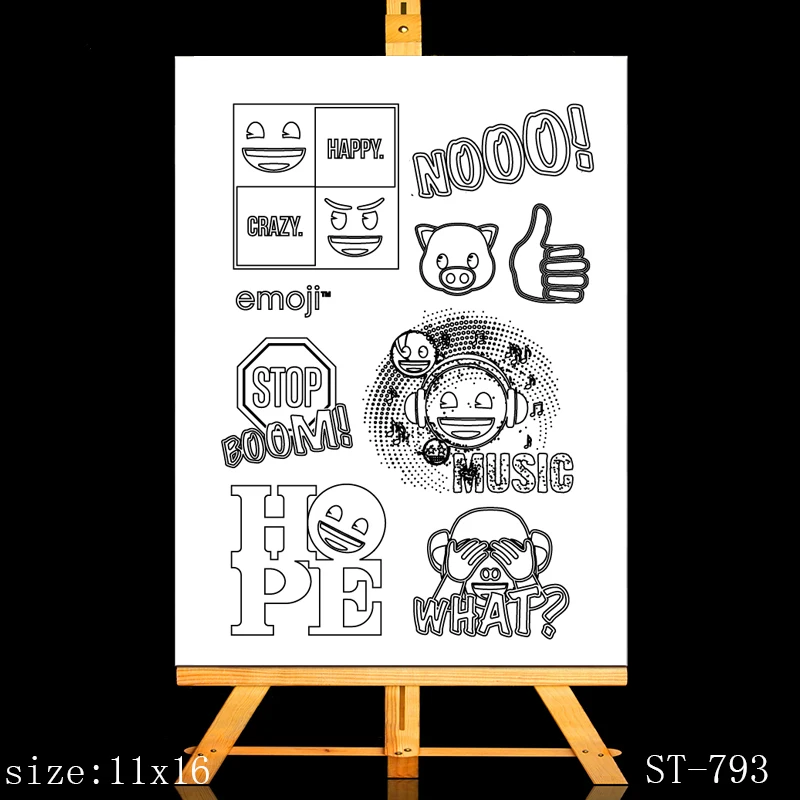 

ZhuoAng Anime life Clear Stamps/Card Making Holiday decorations For scrapbooking Transparent stamps