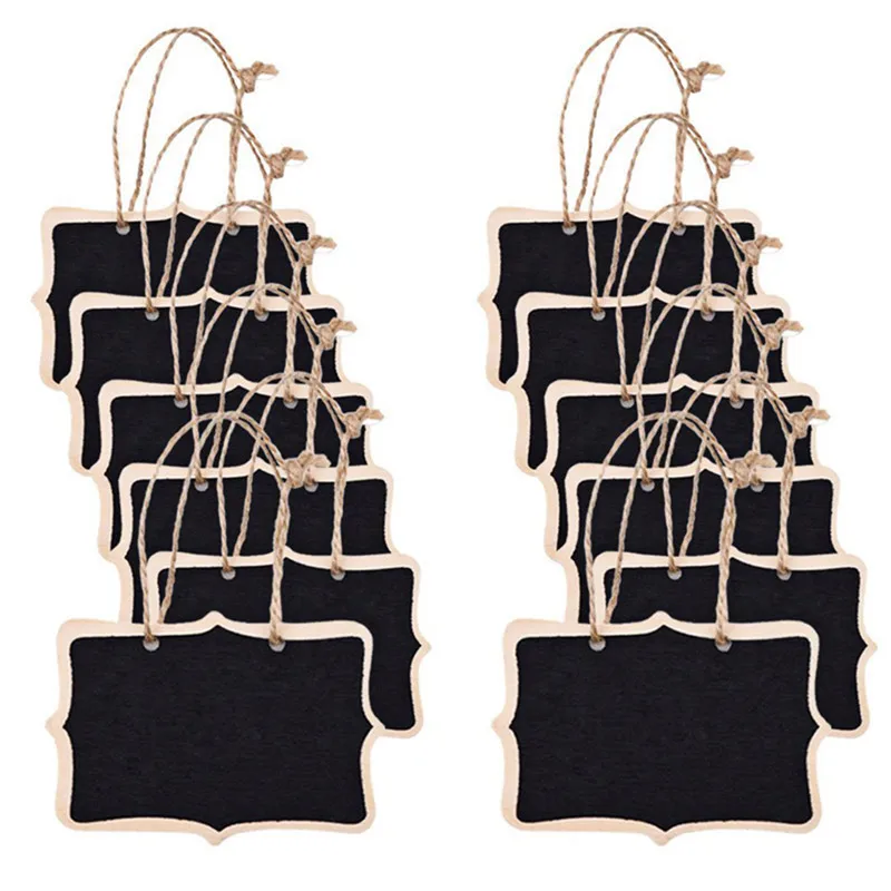 12pcs/lot Mini Novel Lovely Reversable Blackboard Ornaments Message Board Double Sides Greeting Hanging Plates Size 6*8cm|blackboard blackboard|side
