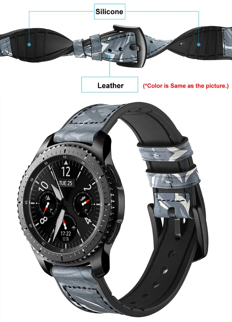 Geuine Leather with silicone wathc band        kol saati   For Apple series  (3)