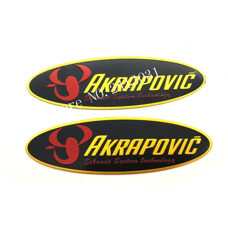 10 шт./лот 3D Алюминий теплостойкие стикеры AKRAPOVIC Moto выхлопной трубы стикеры Личность наклейка Скорпион Yoshimura
