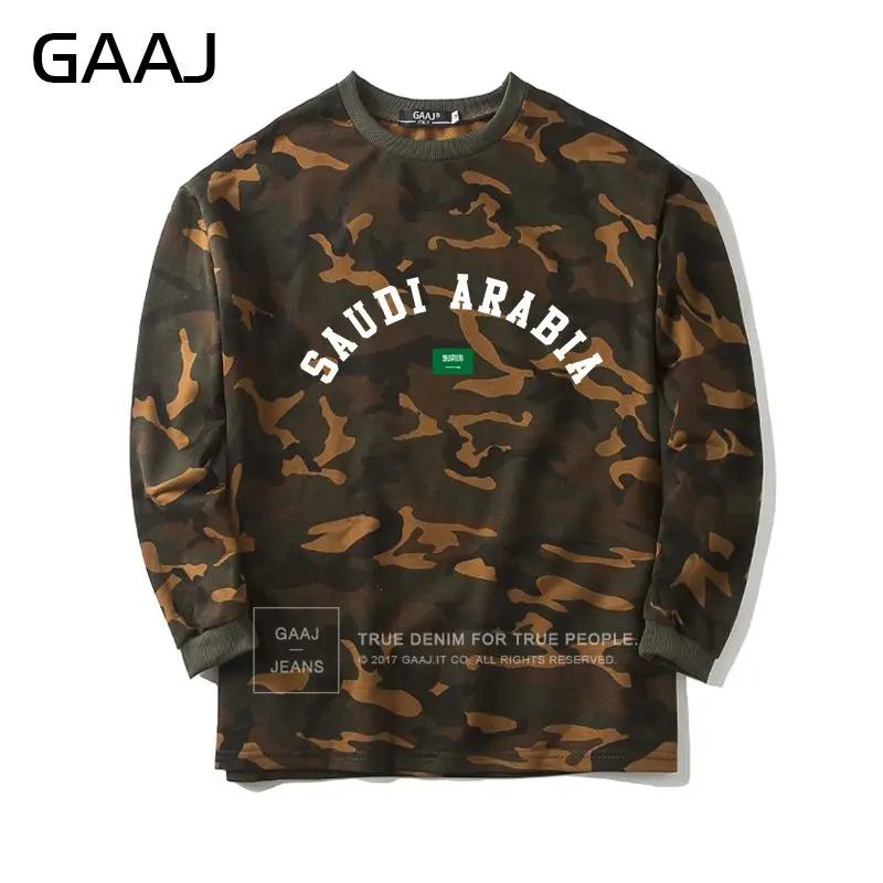Saudi Arabia KSA Flag Camouflage Sweatshirt Men Women Russian Federation Coats Camo Hoodies