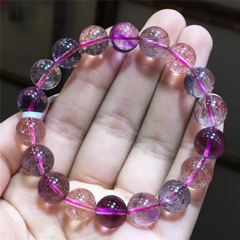 Natural Super Seven Melody Stone Rutilated Quartz Bracelet (6)