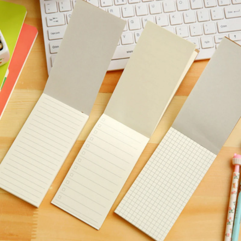 

10pcs/lot New simple cowhide notebook can tear the todo Kraft Paper Notepad Small Notebook Plan Notes Stationery Wholesale