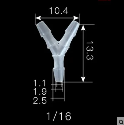 

5pcs/lot Y-joint PP waterproof joint water pipe switch valve fittings