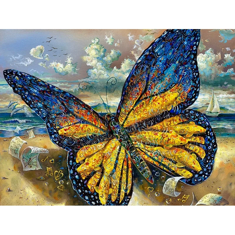

butterfly Diamond Painting animal Cross Stitch Diamond Embroidery Full Rhinestones Pattern Home Decoration Needle Craft&Art