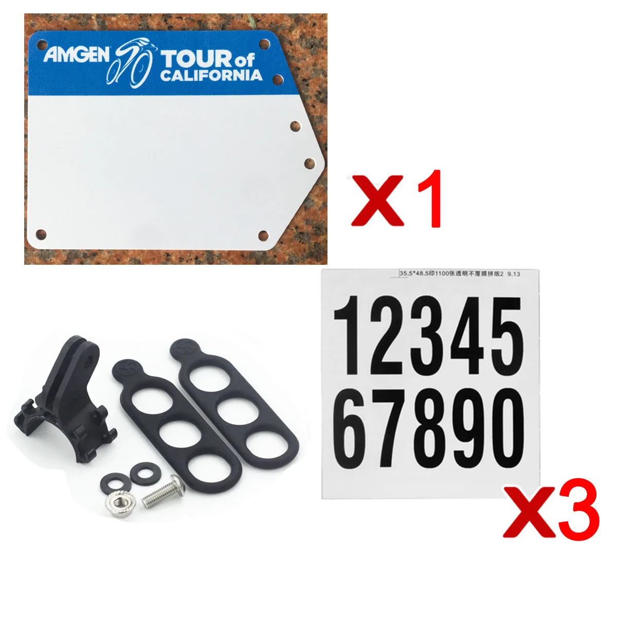 Дорожный велосипедный триатлон, гоночный номерной знак, держатель, пластина, держатель для карты, кронштейн для круглого Aero V Seatpost - Цвет: mount plate AMEGEN
